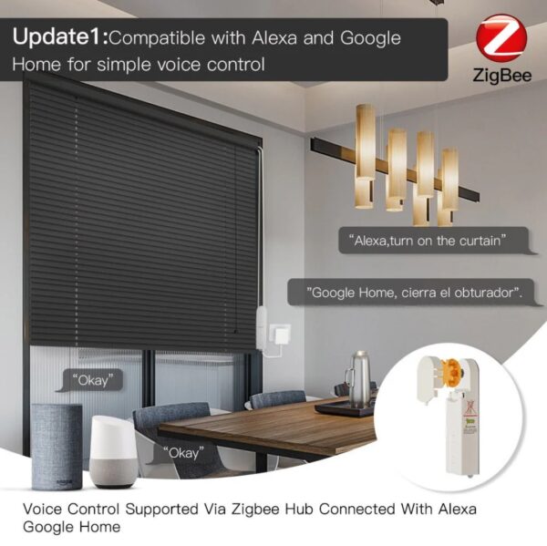 Smart Motorized Roller Blinds/Shades ZigBee - Imagen 4