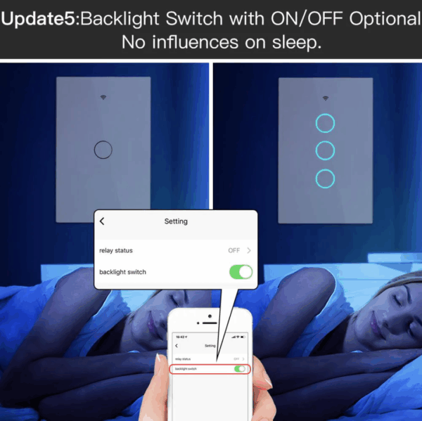 Smart Light Wall Touch Switch ZigBee - Imagen 6