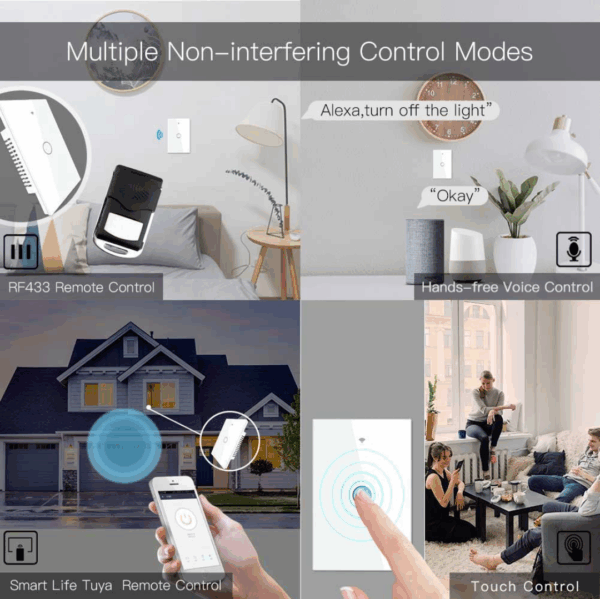 Smart Light Wall Touch Switch WiFi - Imagen 7