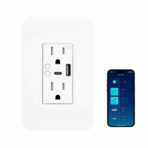 Smart Wall Socket with USB A & C WiFi