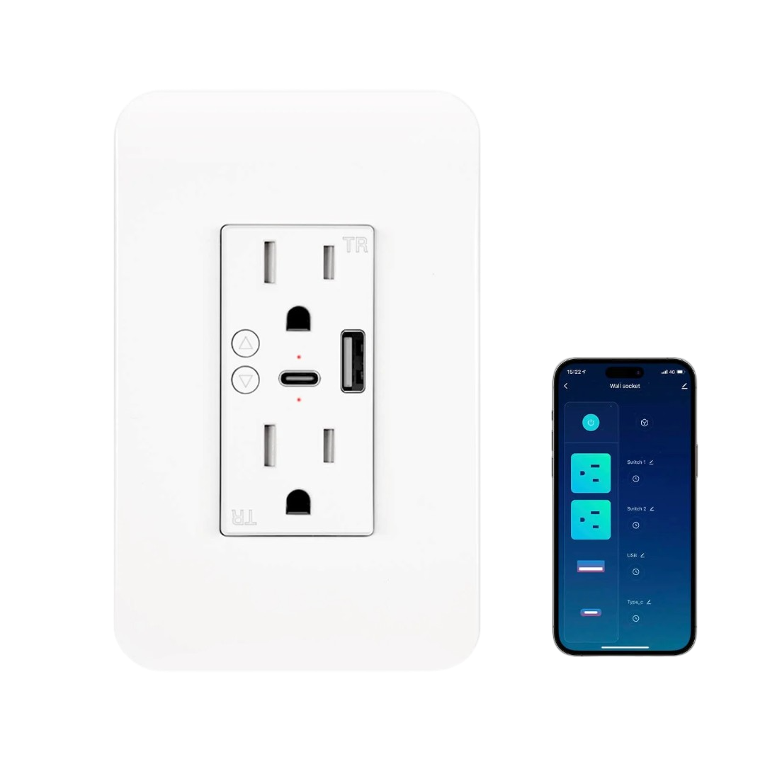 Smart Wall Socket USB C